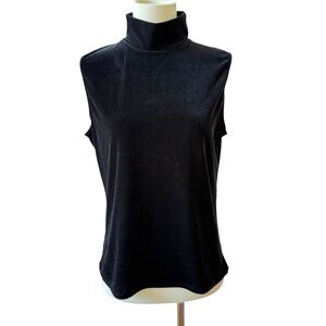 CARLISLE TANK TOP VELVET MOCK NECK HOLIDAY ELEGANT DRESSY COCKTAIL PARTY L